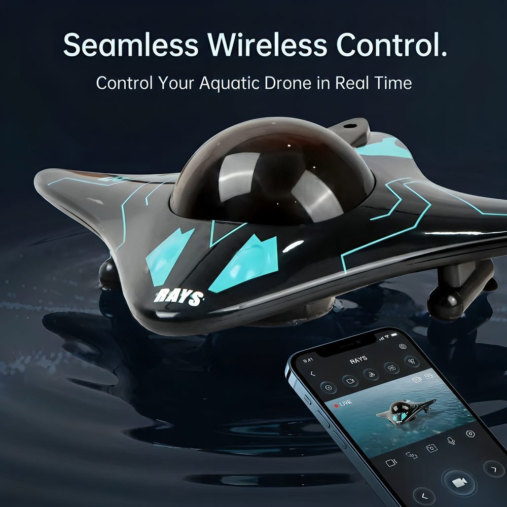 Frame from the ad for Manta Vision underwater drone